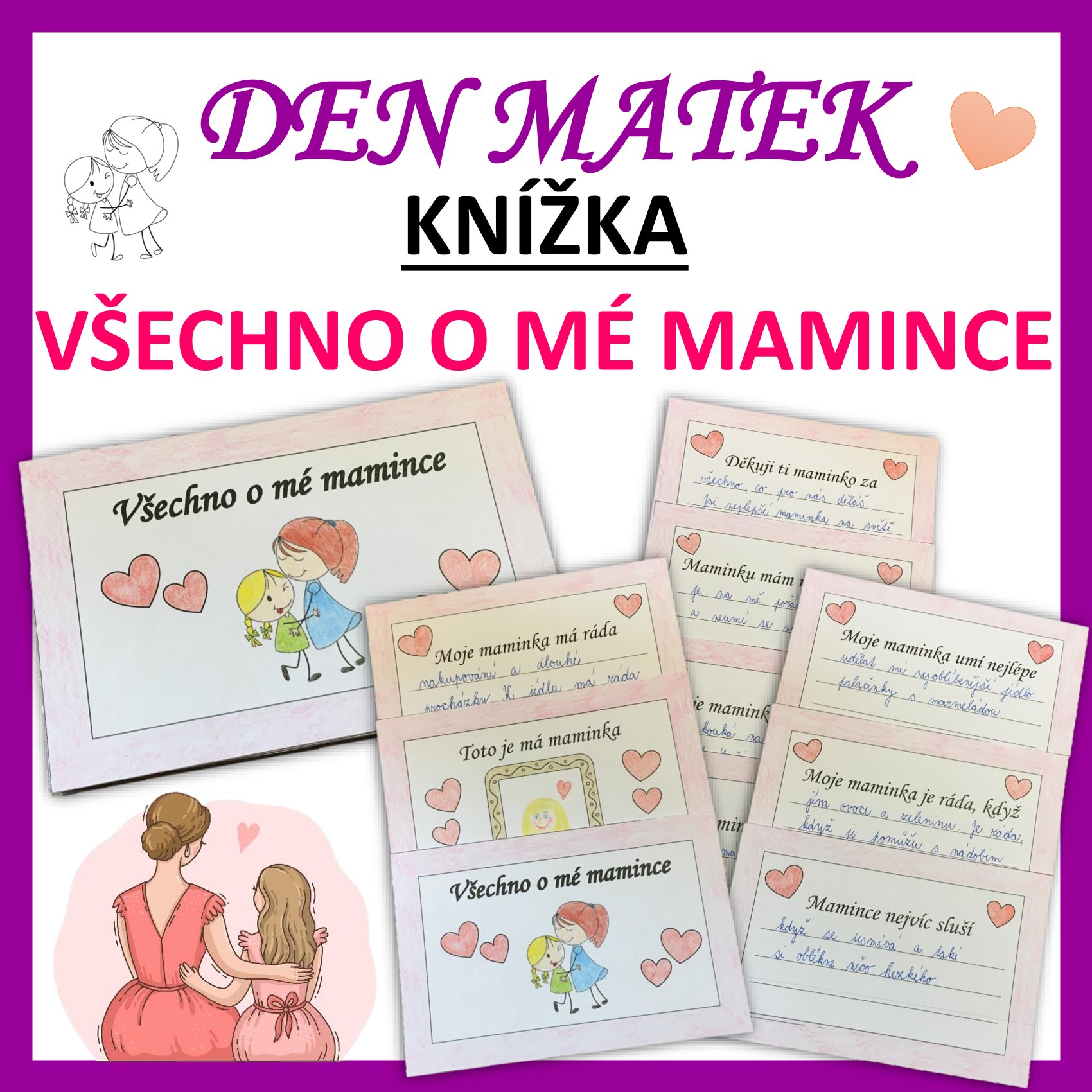 KNÍŽKA - Všechno o mé mamince - DEN MATEK - Český jazyk - sloh ...