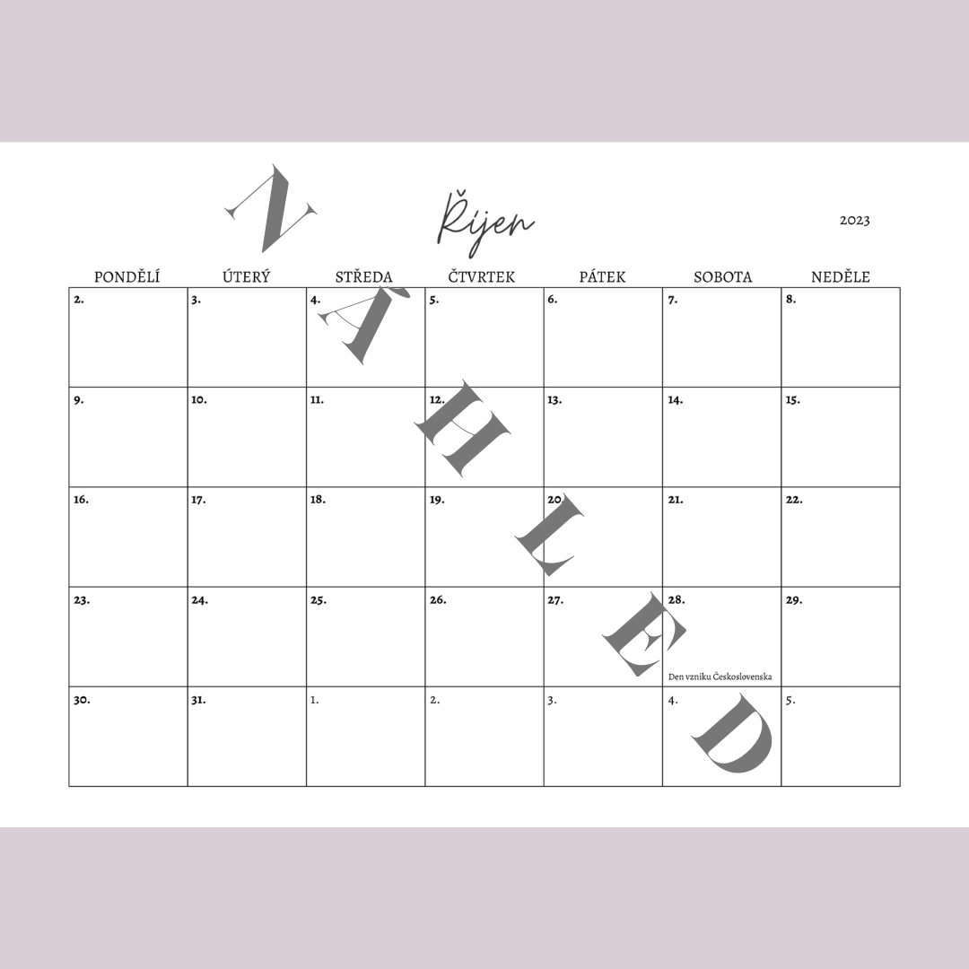 Plánovací Kalendář Na školní Rok 20232024 Můj Rok Nezařazené K