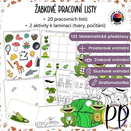 Žabkové pracovní listy - Nezařazené k předmětu | UčiteléUčitelům.cz