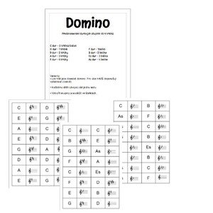 Domino - durové stupnice