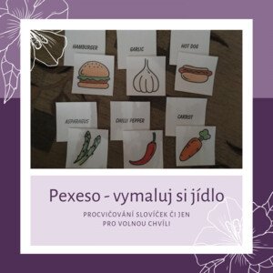 Pexeso - Vymaluj si jídlo