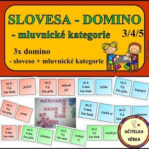 SLOVESA - DOMINO - určování mluvnických kategorií