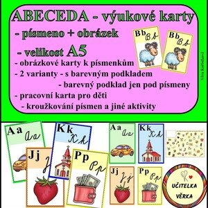 ABECEDA - karty k výuce abecedy A5