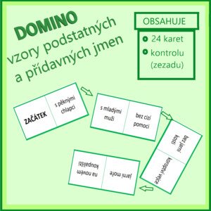 DOMINO – vzory podstatných a přídavných jmen