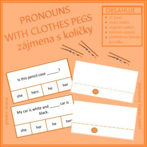 Pronouns with clothespegs (zájmena s kolíčky)