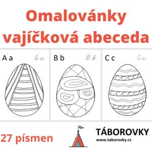 Omalovánky - vajíčková abeceda