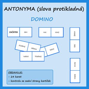 Antonyma (slova protikladná) - DOMINO