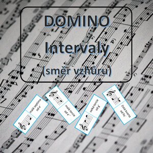 Domino - hudební intervaly (směrem vzhůru)