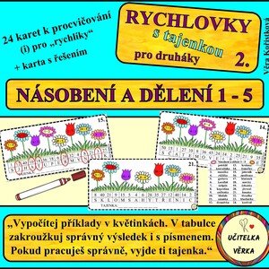 RYCHLOVKY 2. - NÁSOBENÍ A DĚLENÍ 1 - 5