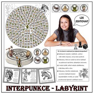 INTERPUNKCE - Labyrint (desková hra) - 120 otázek