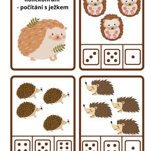 Kolíčkování - počítání s ježkem