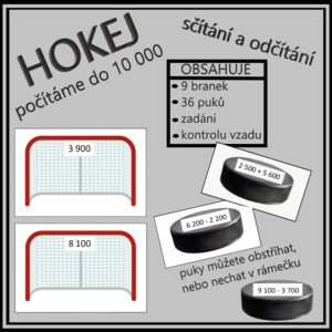 Hokej - počítáme do 10 000 - sčítání a odčítání
