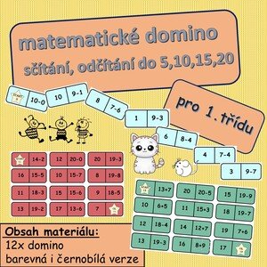 Matematické domino do 1.třídy