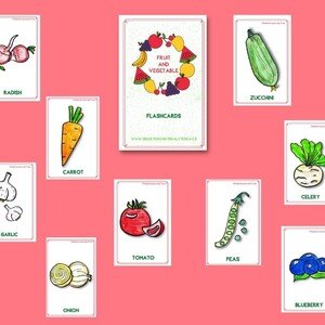 Obrázkové karty - FRUIT AND VEGETABLE