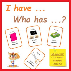 I have …, who has …? (school supplies)