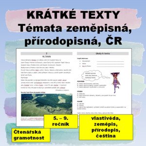 Krátké texty - zeměpis, přírodopis ČR