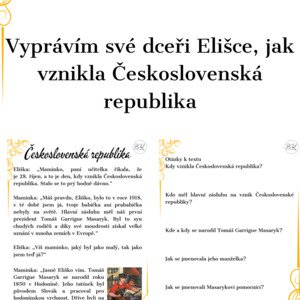 Čtení s porozuměním Československá republika