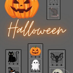 Halloween - počítání s obrázky