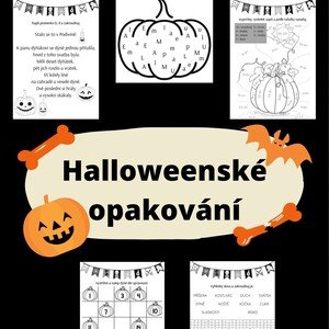 Halloweenský pracovní list pro 1. ročník