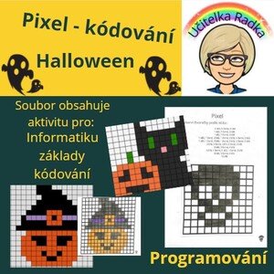 Pixel - Halloween kódované obrázky