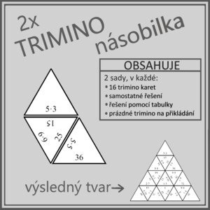 TRIMINO - násobilka (2x trimino)