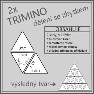 TRIMINO - dělení se zbytkem (2x trimino)