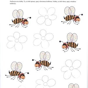 Výukový materiál Pracovní listy ke knize Příhody včeličky Emičky