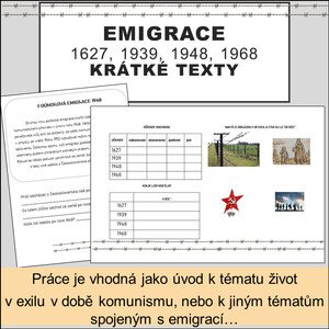 Texty k tématu emigrace/exil - 2. stupeň ZŠ