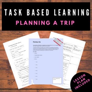 Task based learning | Planning a trip | Plán hodiny s pracovními listy