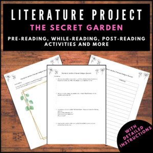 Literature project: Reading activities l The Secret Garden
