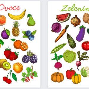 Plakáty na téma ovoce a zelenina 