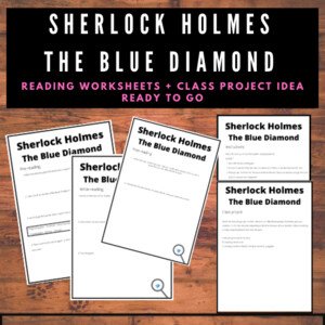 Sherlock Holmes The Blue Diamond | Pracovní listy a projekt ESL