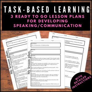 Task-based learning | Set 3 plánů hodin | Rozvoj komunikačních dovedností