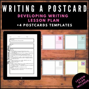 Write a Postcard | Developing writing | Plán hodiny + 4x Pohledy