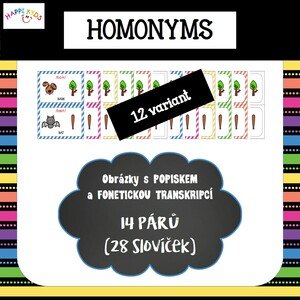 HOMONYMS - kartičky