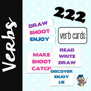 Verbs - karty běžných anglických sloves