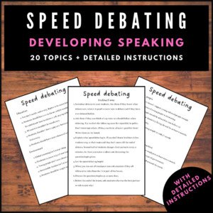 Speed debating | Lesson plan + 20 topics