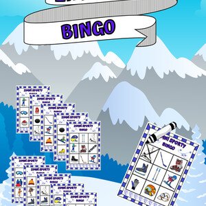 Zimní sporty - bingo