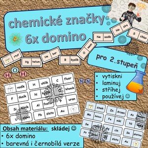 Chemické značky - domino