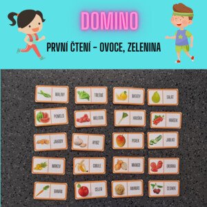 Domino - první čtení (ovoce, zelenina)