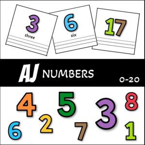 AJ - numbers, čísla (opis, překlad, slovíčka)