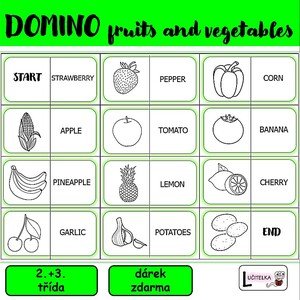 Domino - fruits and vegetables