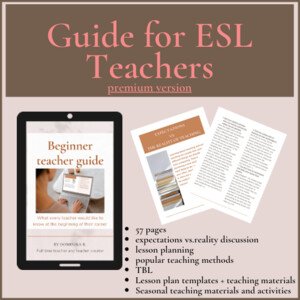 Teacher Guide | Premium version |Příručka nejen pro začínající učitele angličtiny