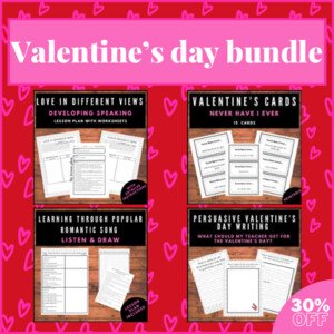 Valentine’s day Bundle- Lesson plans and games | Výhodný balíček