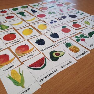 Flashcards, pexeso - Fruit and Vegetable