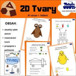 2D TVARY - (41 pracovních listů)