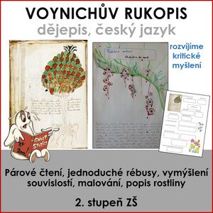 Voynichův rukopis - párové čtení, kritické myšlení