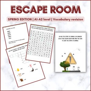 Escape room | SPRING VOCABULARY | 1.stupeň ZŠ
