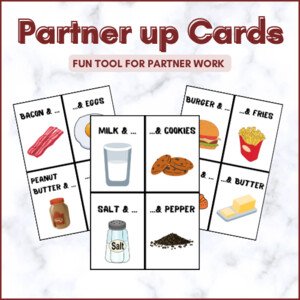Partner up Cards | Pomůcka pro tvoření párů a skupin