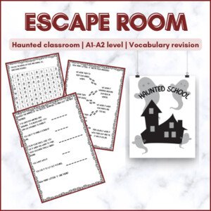 Escape room | animals, clothes, weather, sports, school supplies | 1.stupeň ZŠ
